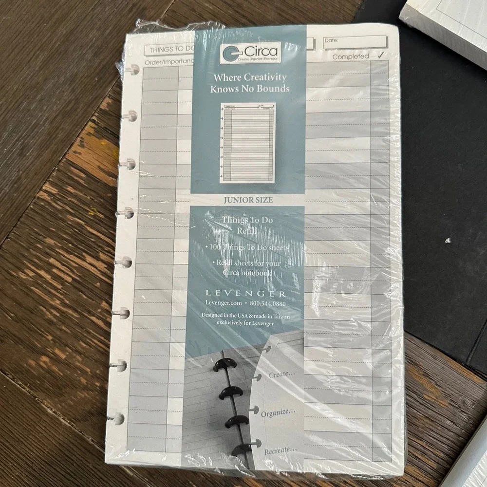 Levenger Circa Disc Bound Planner Accessories Various Sizes 4 Pc Lot -New